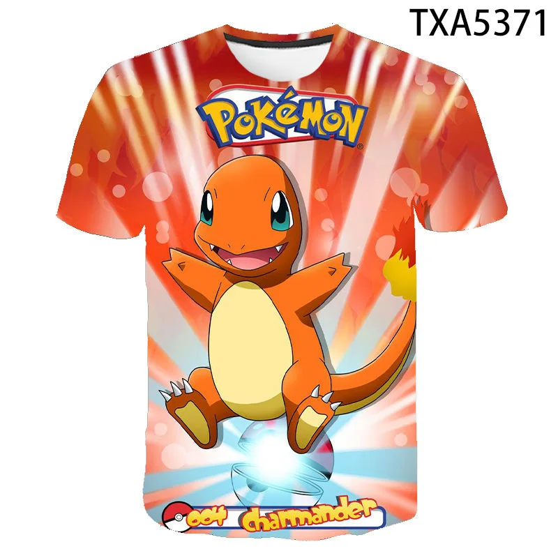 

2021 Summer New Men's and Women's T-shirt 3D Cartoon Animation Children's Fashion Casual Oversized Top