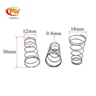 FINEWE 5 шт.лот коническая пружинная башня пагода пружина 0,5-0,8 мм провод с небольшим давлением контакт компрессионная батарея пружина завод Who