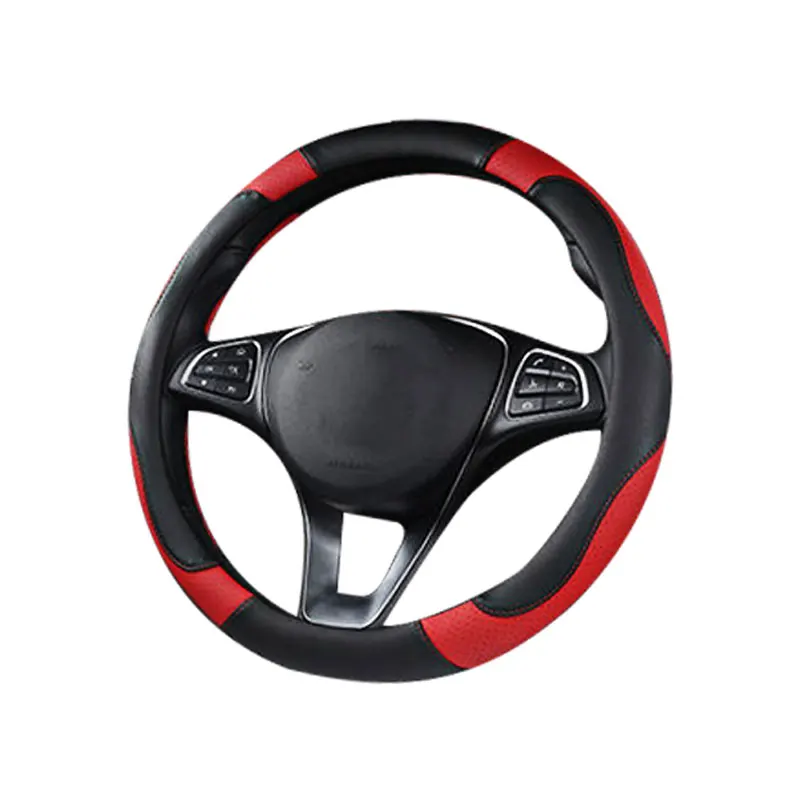 

General Motors Steering Wheel Cover Breathable Anti-skid Leather Steering Wheel Cover Car Decoration Interior Car Accessories
