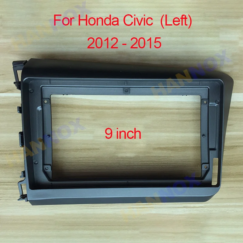 

9-дюймовый автомобильный радиоприемник 2 Din Android DVD GPS навигатор плеер рамка для Honda Civic 9 FB FK FD 2011 - 2015