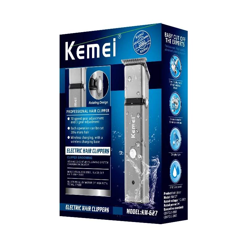

Men's Precision hair Trimmer mustache trimer grooming rechargeable professional hair clipper face shaving haircut head rotatable