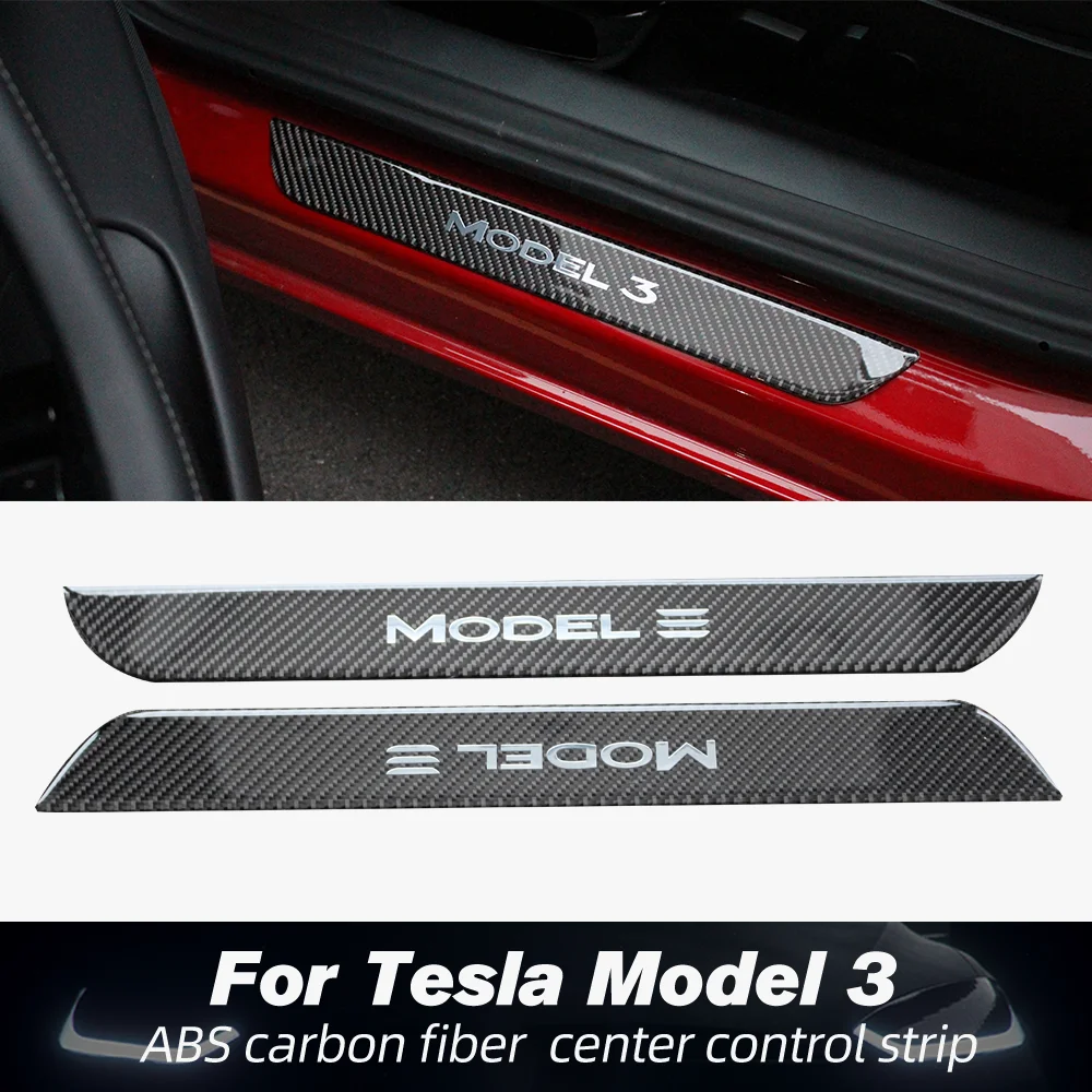 Клейкая Накладка на порог автомобиля Tesla Model 3 для 2017 2018 2019 защитная накладка