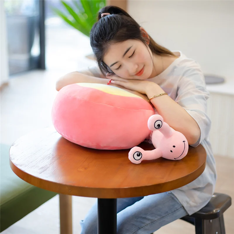

40/50cm Cartoon Snails Plush Toys Lovely Animal Pillow Stuffed Soft Kawaii Snail Dolls Sofa Cushion Cute Birthday Gift for Girls