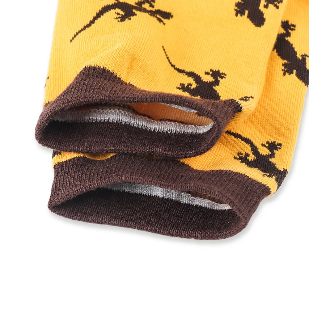 Новинка мужские носки из хлопка с изображением животных Ящерица Геккон удобные