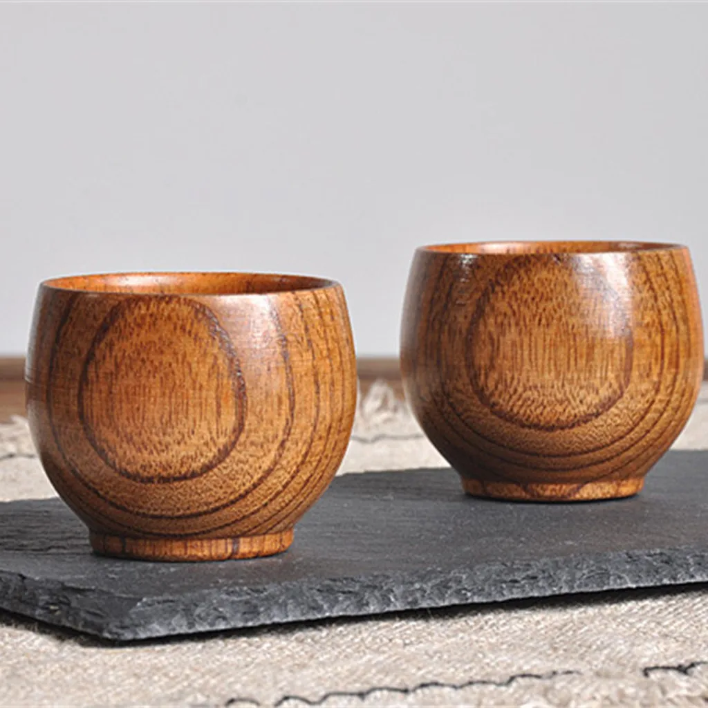 Примитивная деревянная чайная чашка Vaso кружка для кофе из натурального дерева