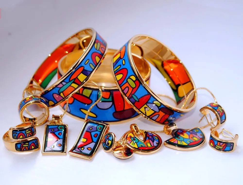 20mm wide bracelet 018 перегородчатая эмаль ювелирные изделия европейский и американский стиль 4 шт наборы - Окраска металла: 20mm wide bracelet