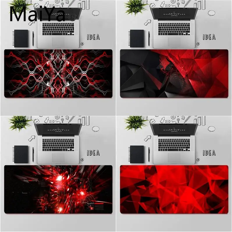 Высококачественные абстрактные красные коврики для геймеров Maiya коврик мыши