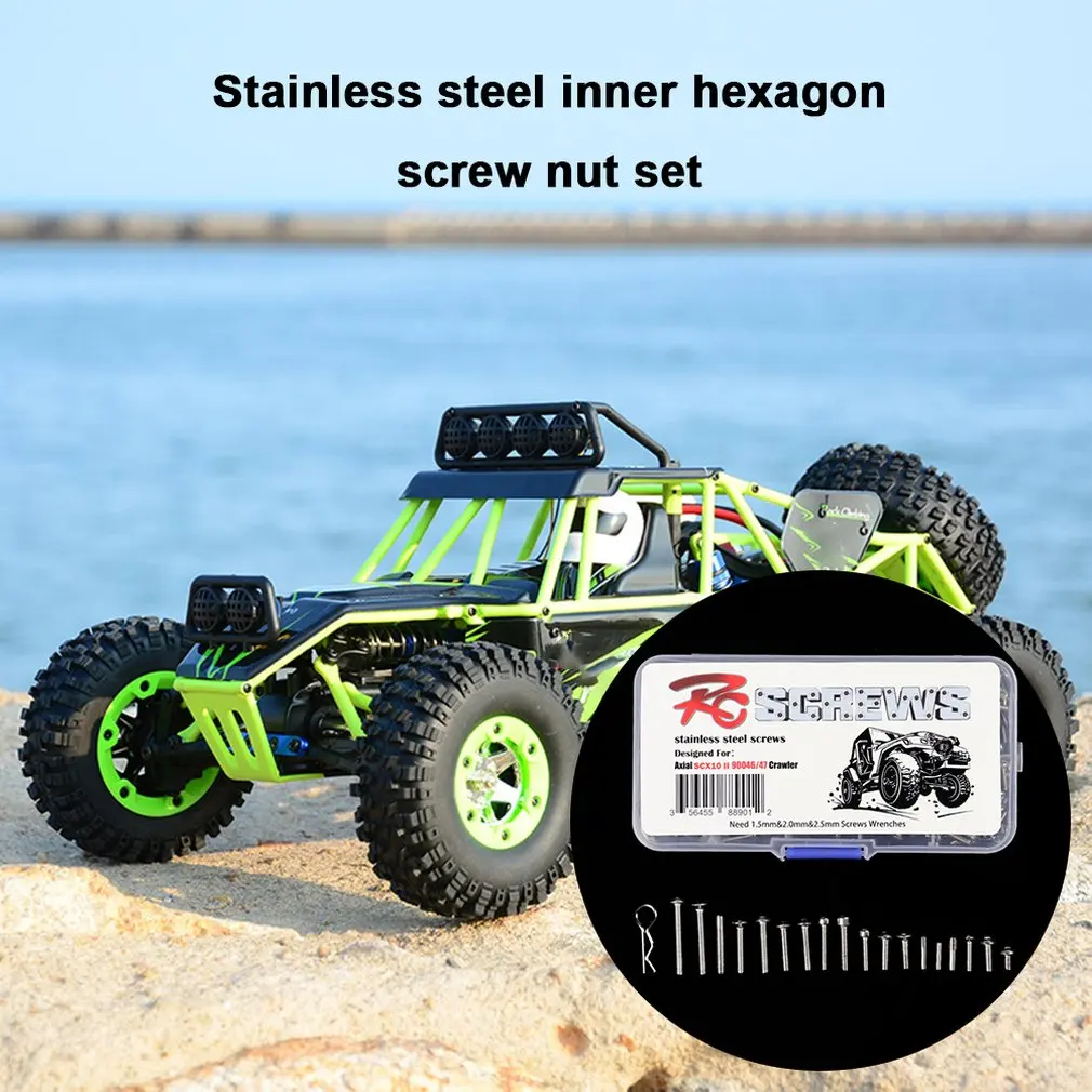 Rc автомобиль из нержавеющей стали с шестигранной головкой болт гайка набор M2 M2.5 M3