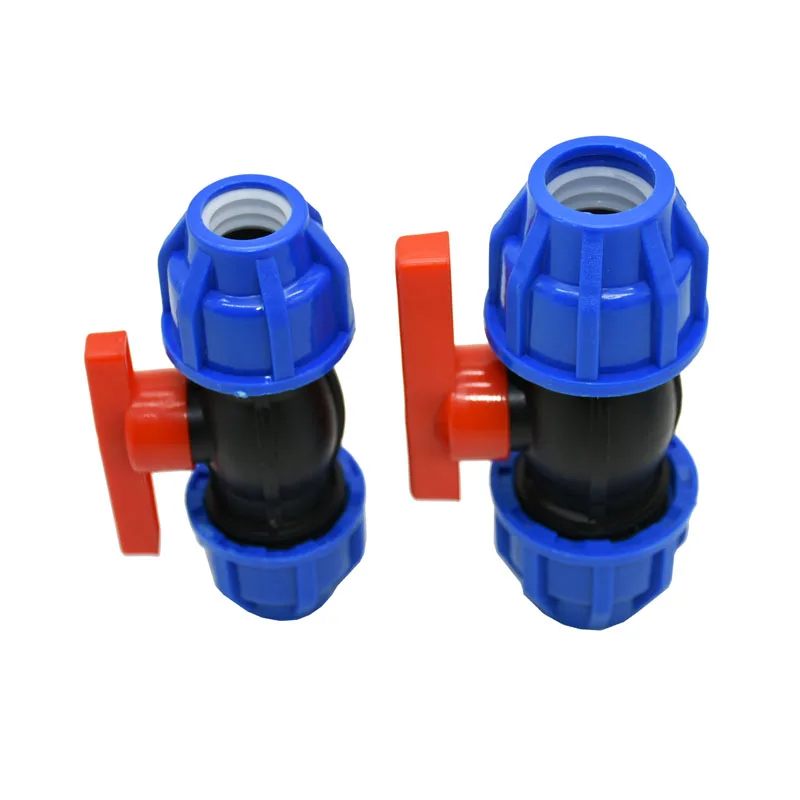 

DN15 DN20 Water pipe garden tap 1/2" 3/4" PVC PE PPR tube Ball valve Water control valve tap connector Fittings 8pcs