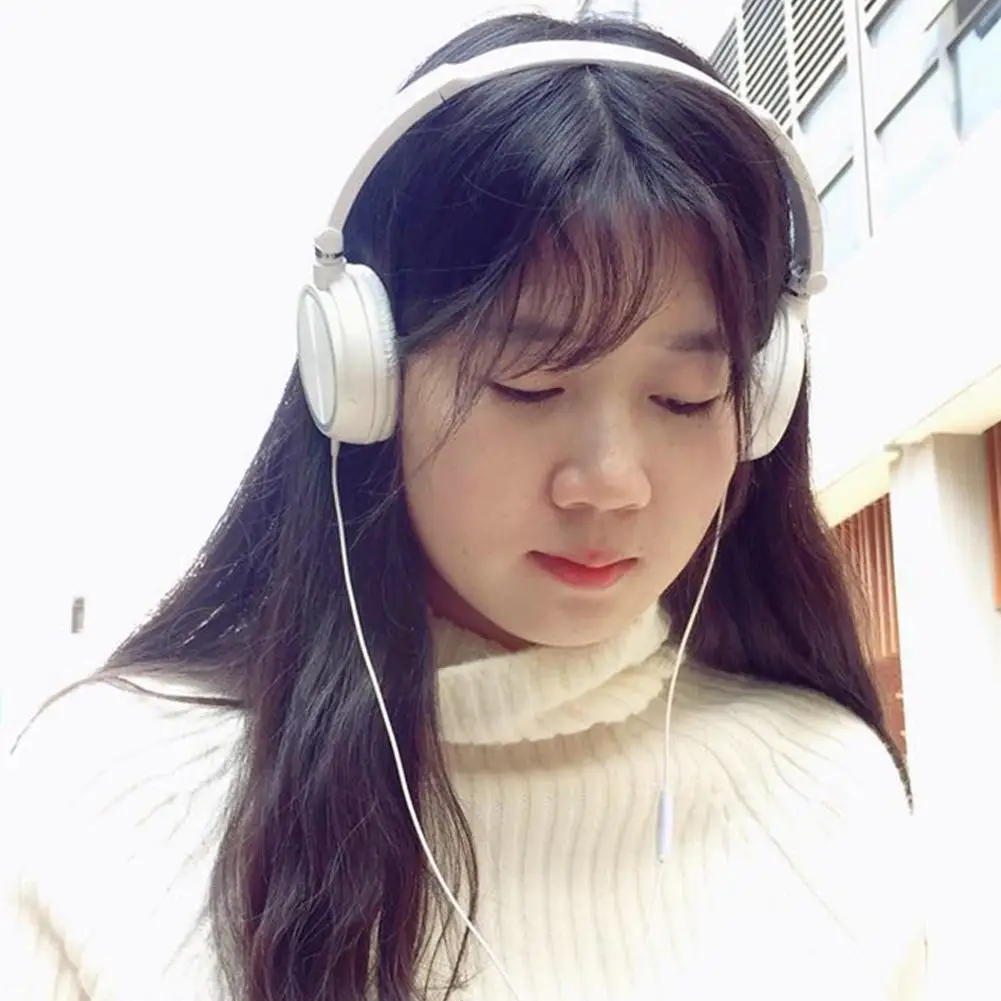 

Hifi Stereo Sound Headset S1 Subwoofer Line Control Microphone Mobile K Phone Computer Sports With Song Headset Foldable R3d0