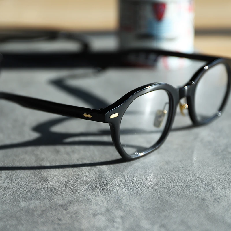 

YJYJ Acetate Alloy Glasses Frame Men Women Square Restoring Ancient Ways Myopia Optical Frames Prescription Eyeglasses JYBC301