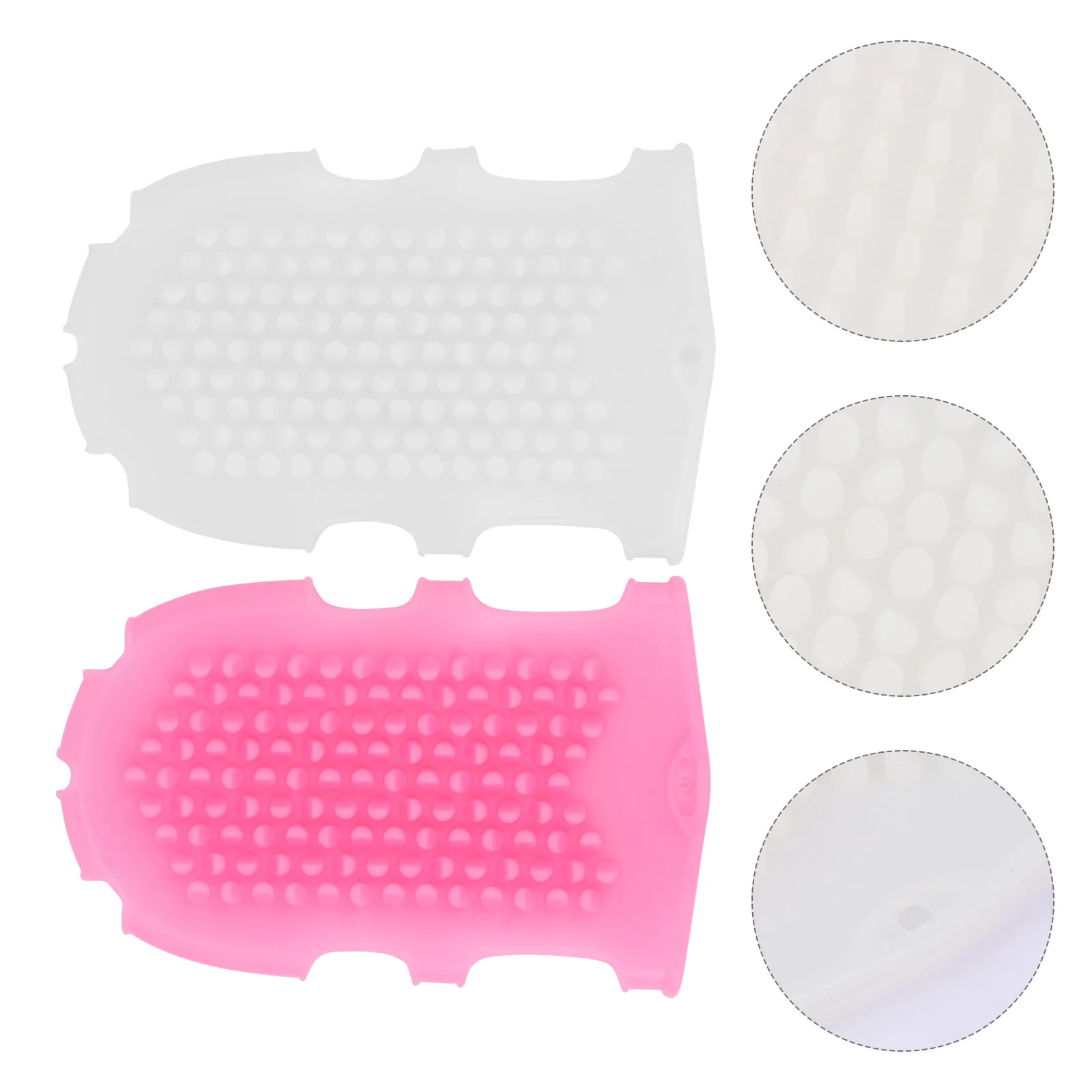 

2pcs Reusable Practical Durable Bath Brushes Silicone for Women Men Friends