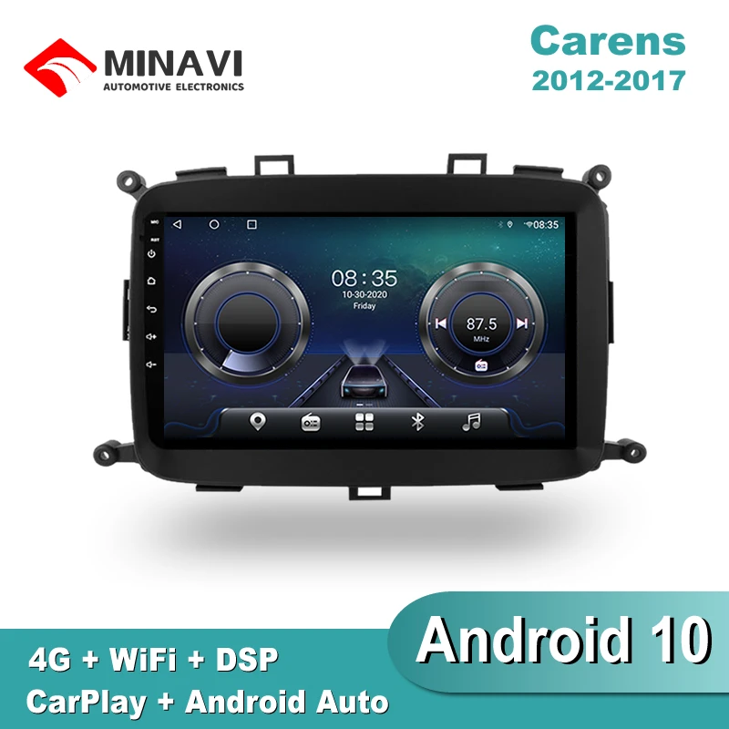 

9'' Android 10 carplay 4G SIM Car Radio Multimedia KIA Carens 2012-2017 GPS Navigation Navi Player Auto Stereo 2din WIFI