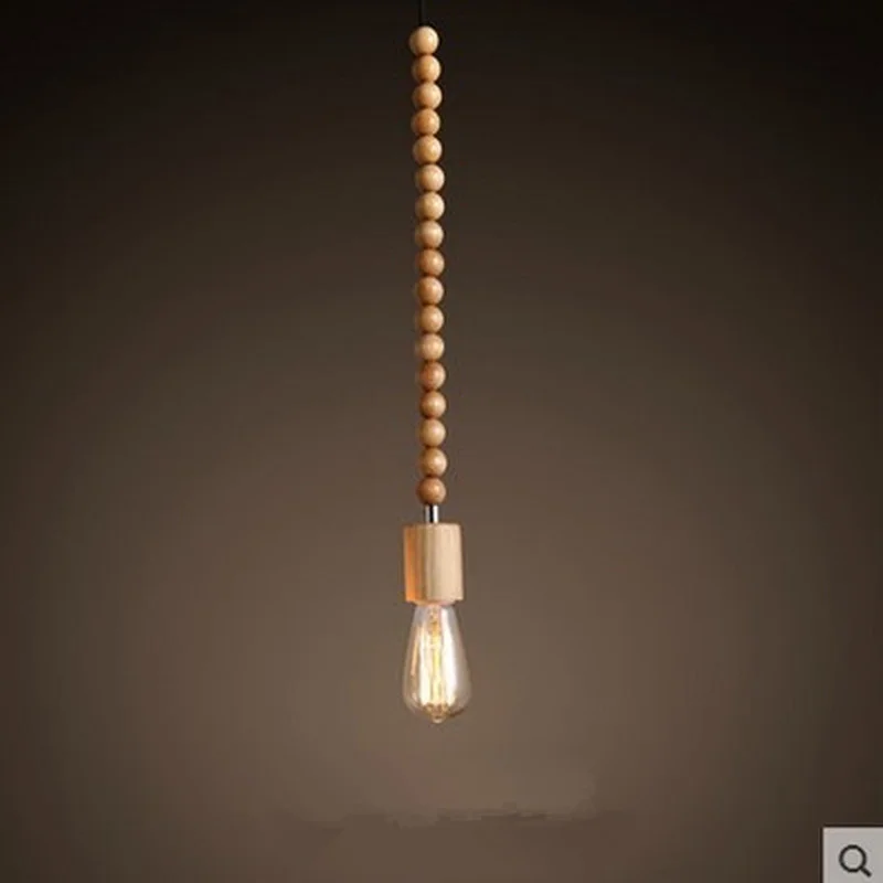 Современный подвесной светильник в стиле ретро натуральный дуб деревянные