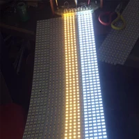 100pcs 100cm CWWW Double Row 5630 5730 144ledsm Led Bar Light Hard Rigid DC 12V LED Strip Lighting