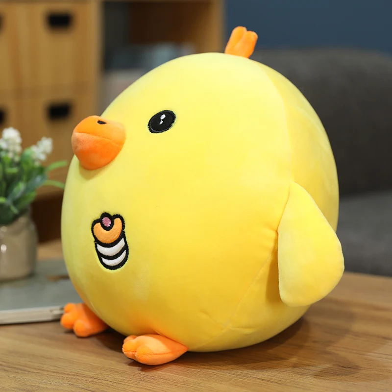 

Kawaii Chicken Plush Toys Cute Yellow Chick Stuffed Animals Soft Big Squishmallows Sleeping Pillow Birthday Gifts