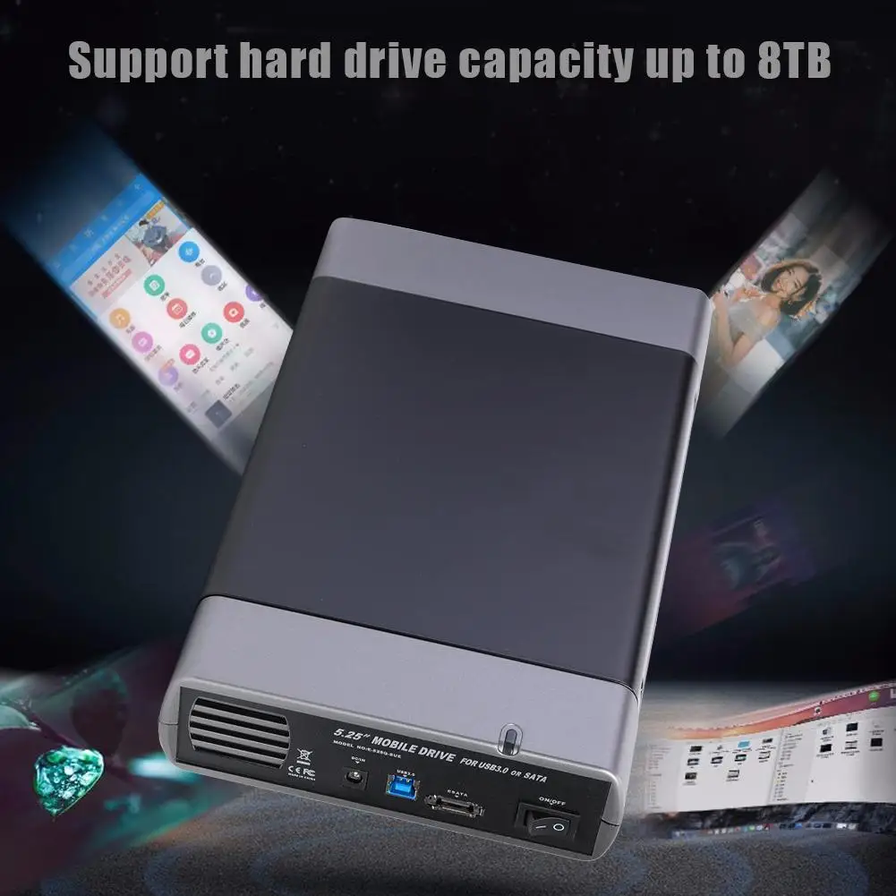 5 25 дюймовый чехол для оптического привода USB3.0 до 3 дюймов USB Type B SATA US адаптер