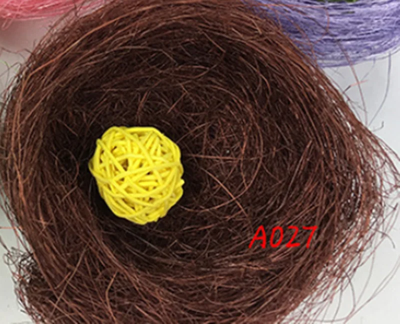 Искусственное гнездо пасхальные мини гнезда с цветной нитью для птиц конфет яиц