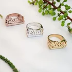Новинка 2021, кольцо с именем на заказ, Золотое кольцо из нержавеющей стали в стиле хип-хоп, женское модное кольцо с надписью в стиле панк для мужчин, подарки на день рождения
