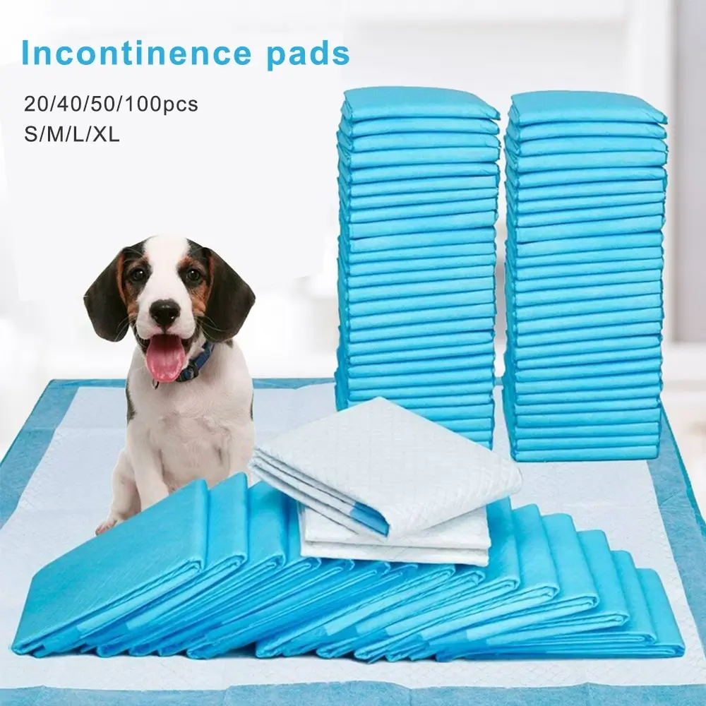 

20/40/50/100PCS Disposable Healthy Dog Nappy Mat Thickening Absorbent Pet Diaper Puppy Cat Training Pee Pads