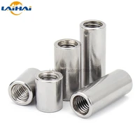 210pcs m3 m4 m5 m6 m8 m10 304 stainless steel extend long lengthen round coupling nut connector joint sleeve tubular nut