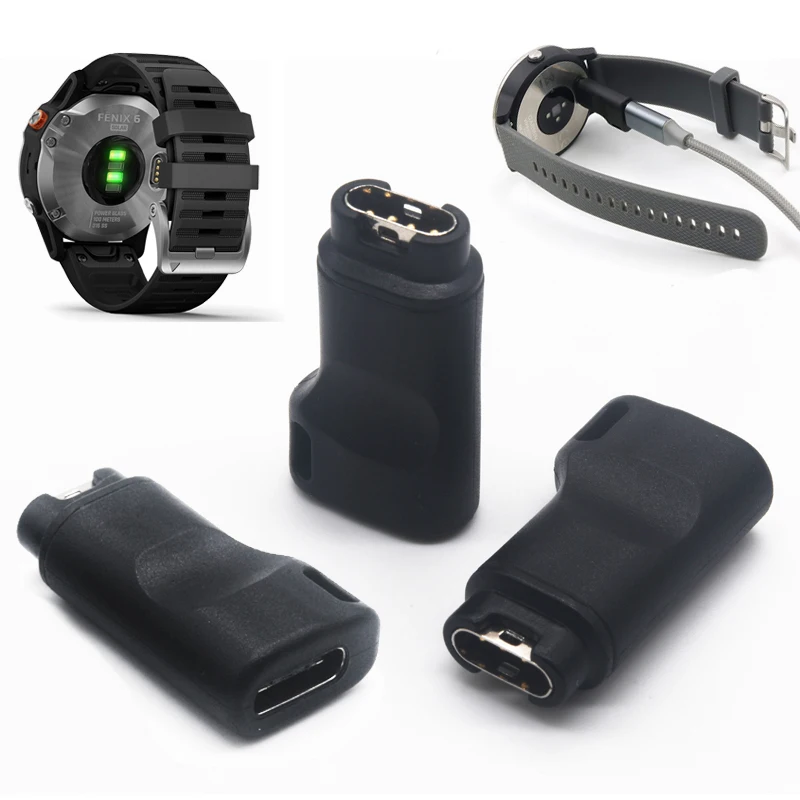 Type C USB Cable Charger Adapter for Garmin Fenix 5/5S/5X/6/6S/6X Venu Swim 2/2S SQ Vivoactive 4/4s/3 945 935 645 245 Instinct