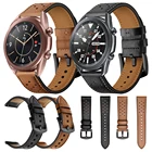 Ремешок кожаный для Samsung Galaxy Watch 3 45 мм, сменный Браслет для часов Galaxy Watch 3 41 мм 46 мм 42 мм S3, аксессуары
