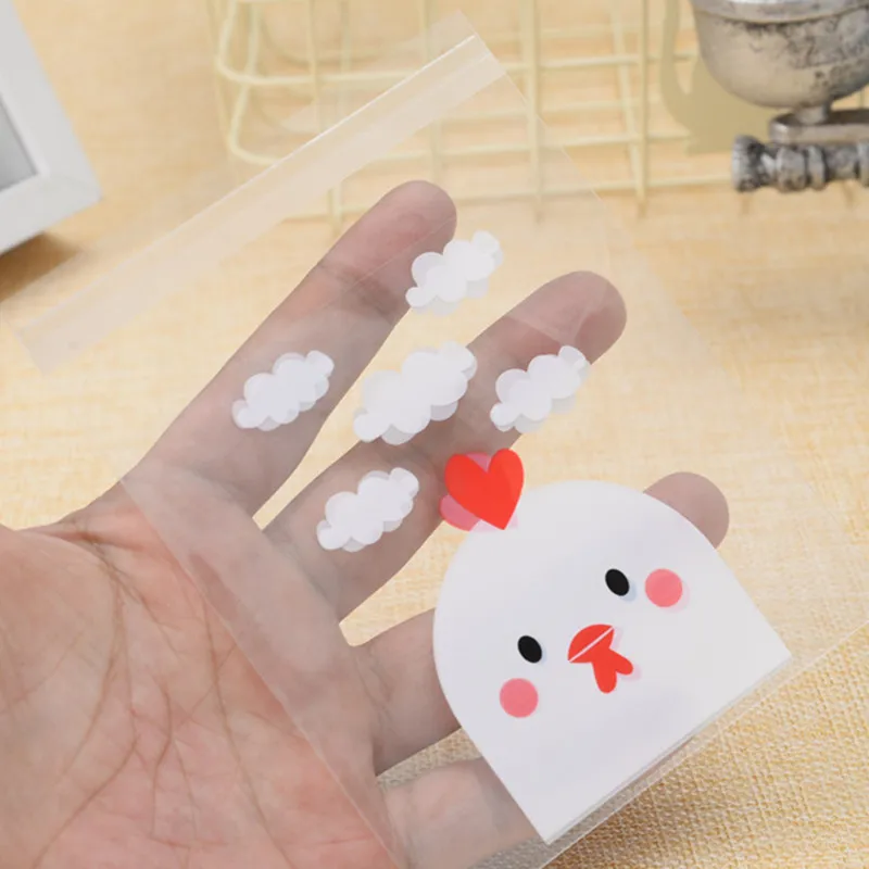 100 шт Милый Панда мультфильм пластиковый пакет для печенья конфеты драже печенье