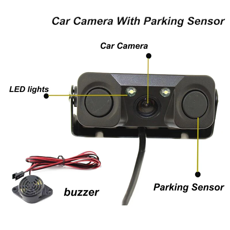 

Sensor Camera Rear View Black CMOS Video Cable DC Parts Tool Equipment