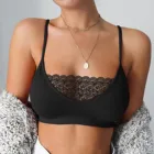 Сексуальный женский эластичный бюстгальтер в клетку, кружевная майка, топы, бюстгальтер, бюстье