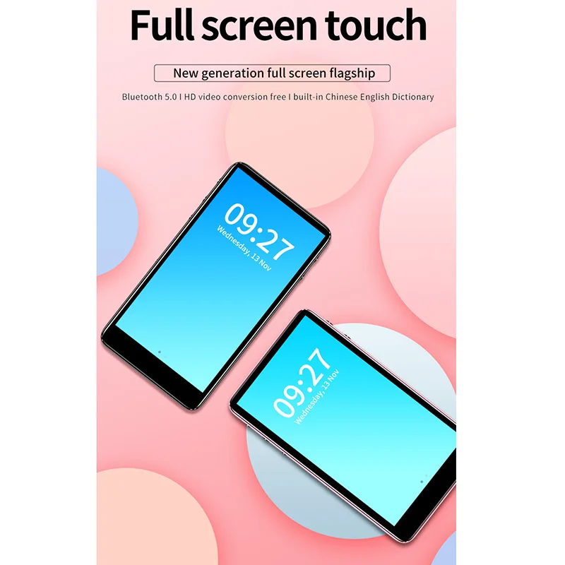 C98 MP3 музыкальный плеер MP4 часы видео MP5 Walkman FM радио Электронная книга динамик с