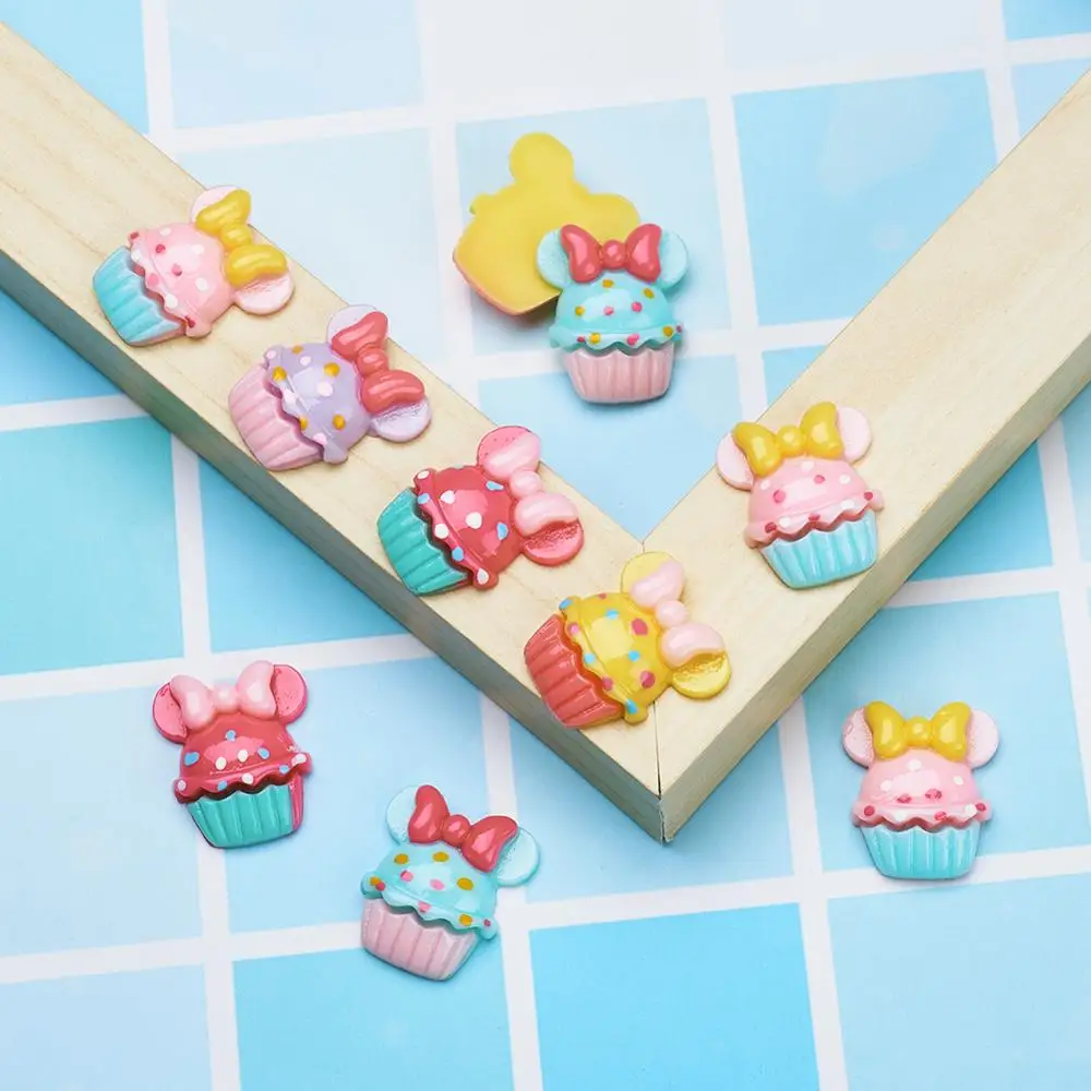 10 шт. Разноцветные Украшения для скрапбукинга|embellishments scrapbooking|cupcake cabochoncupcake cupcake |