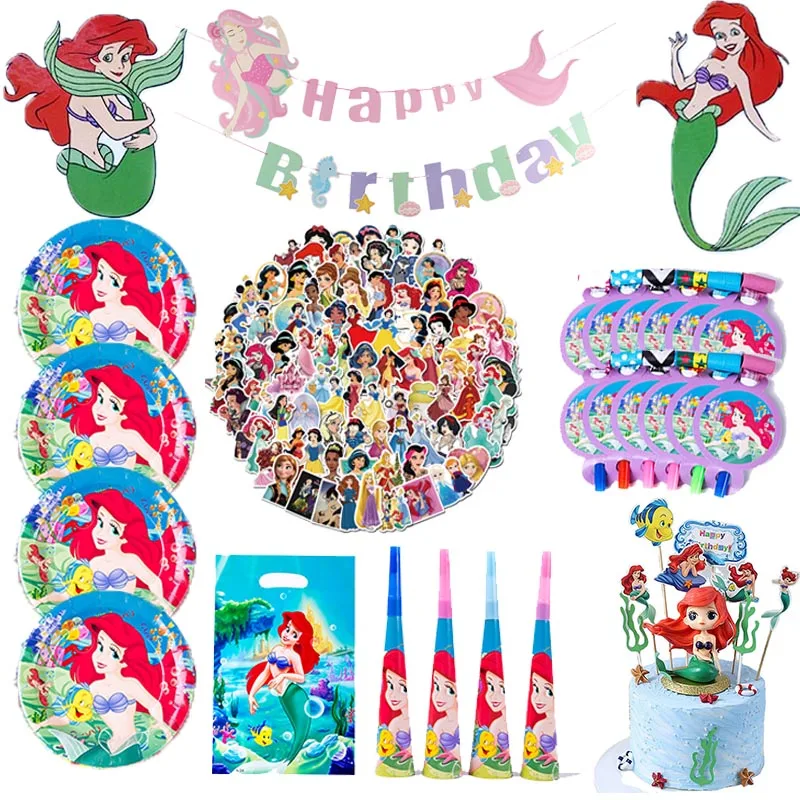 Disney Русалка Ариэль тематическая вечеринка на день рождения декоративные сумки
