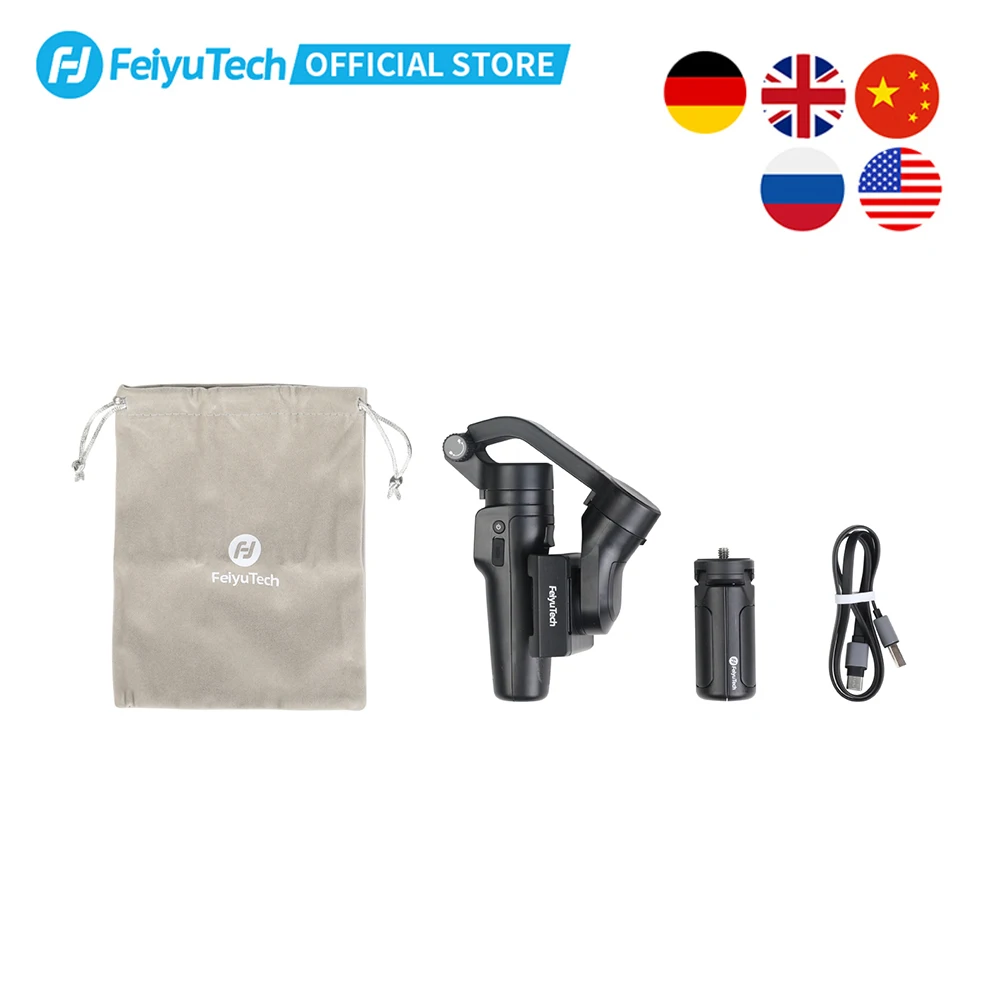 

FeiyuTech OFFICIAL Vlog Pocket 2 Handheld Smartphone Gimbal Stabilizer selfie stick for iPhone 12 11 XS Samsung S20 FE Xiaomi