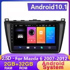 Автомобильный радиоприемник для Mazda 6 2007 2008 2009 2010 2011-2012 2 din Android Авторадио мультимедийный GPS DVR камера ОЗУ 2 Гб ПЗУ 32 Гб USB