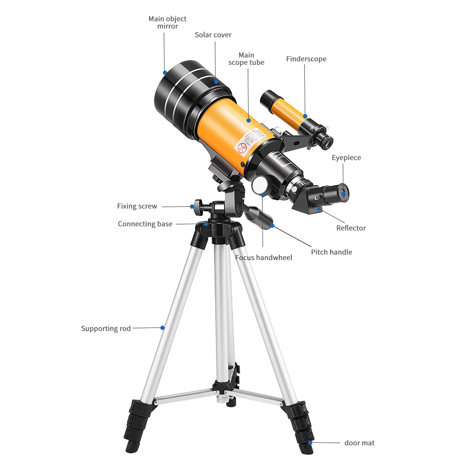 

Monocular Telescope 30070 With Adjustable Tripod Phone Adapter For Moon Watching Super Telephoto Zoom Monocular Telescope Lens