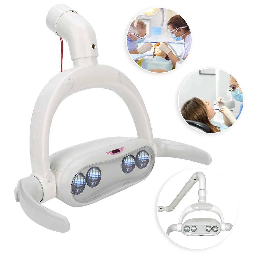 Adjustable Dental LED Cold Light Shadowless Surgical Oral Light for Dental Chair(22mm )