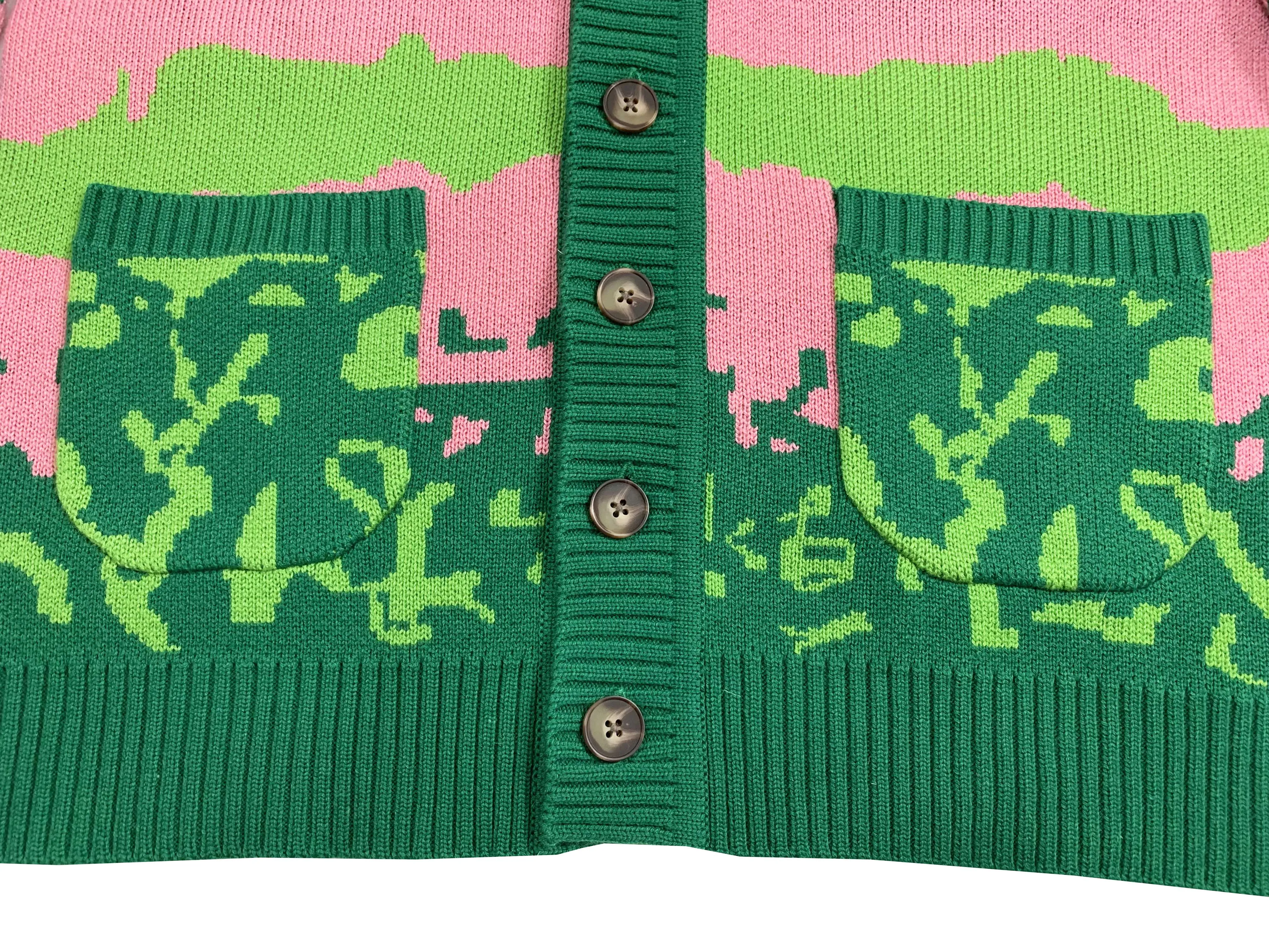 

New luxury men golf Flower Le Fleur Tyler The Creator landscape Casual Sweaters Cardigan Asian Plug Size High Drake #M14
