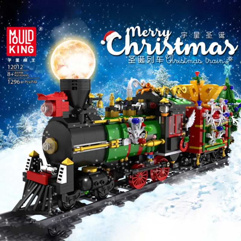 

MOULD KING Building Blocks Creative RC Toys Remote Control Vehicle Train Model Stacking Bricks Kids DIY Toys Christmas Gifts