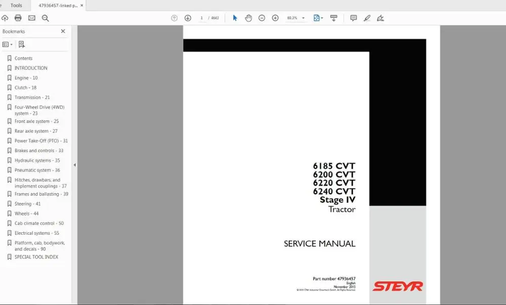 

Руководство по эксплуатации сельскохозяйственного трактора Steyr