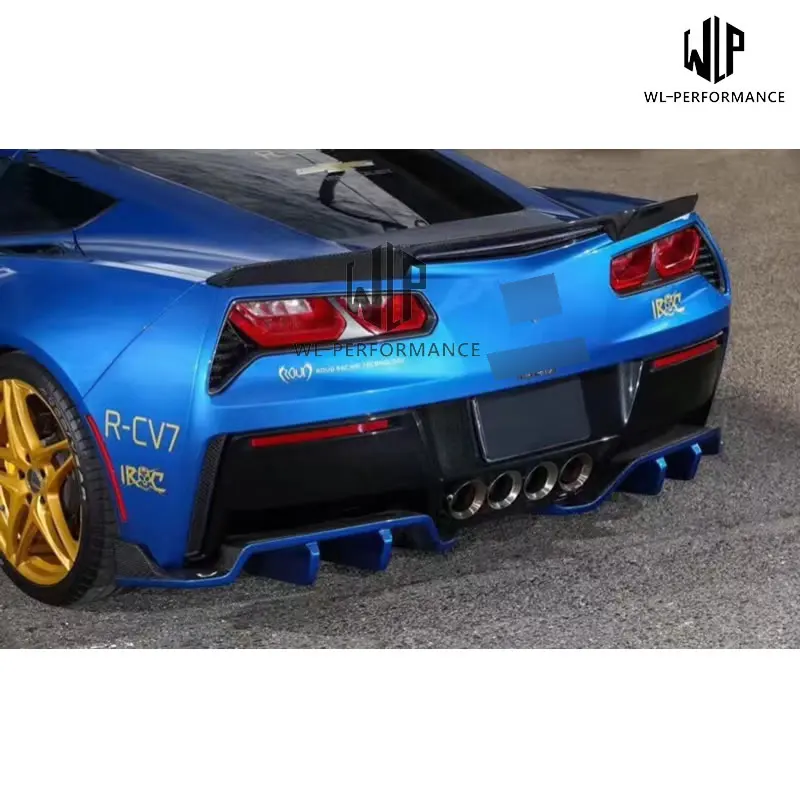 Высококачественный задний спойлер C7 из углеродного волокна для стайлинга