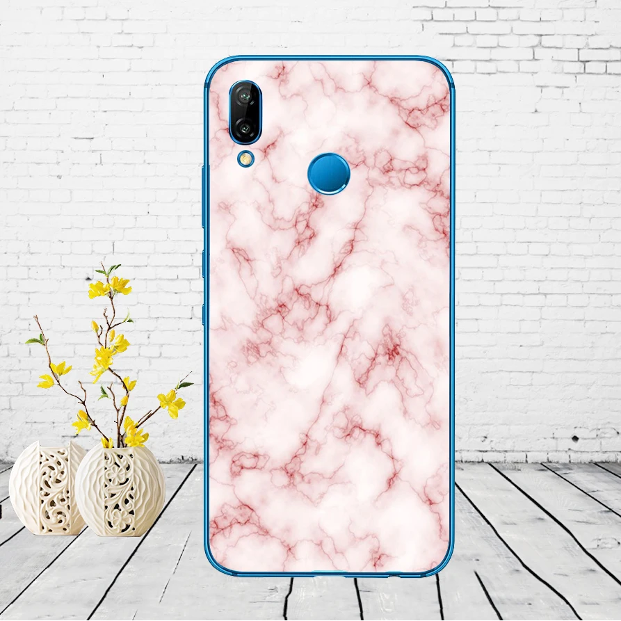 44DD мраморный камень Мягкий силиконовый чехол для Huawei P9 P10 P20 P30 Lite mate 10 20 PRO lite p smart чехол - Цвет: 6