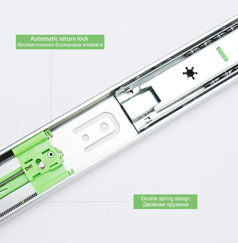2 шт. металлические направляющие для ящиков 10 22 дюйма ширина направляющей 45