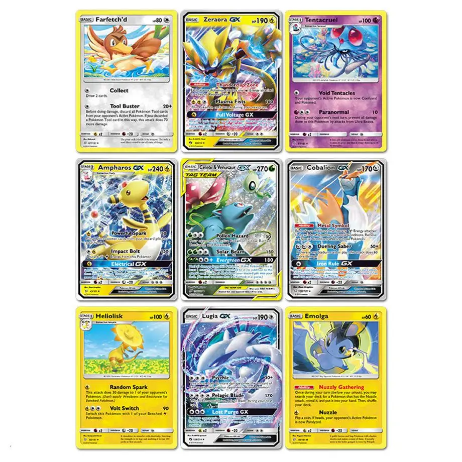 2021 новейшие 360 шт. карты Pokemon TCG: Sun &amp Moon Booster Box коллекционная карточная игра |