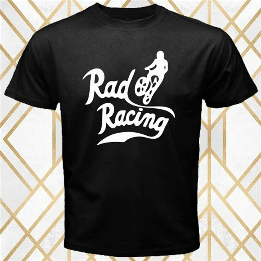 Rad Racing Sports Logo Мужская Черная Футболка размер S 3Xl одежда Повседневная