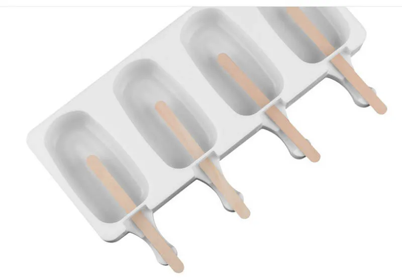 Домашние Еда Класс силиконовая форма для льда формы крема 2 Размеры мороженого на