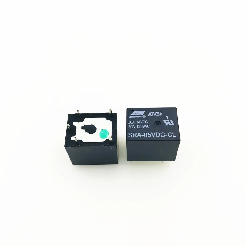 5 шт. В 12 24 постоянного тока 20A DC Мощность реле SRA 05VDC CL 12VDC 24VDC 5Pin PCB Тип в наличии