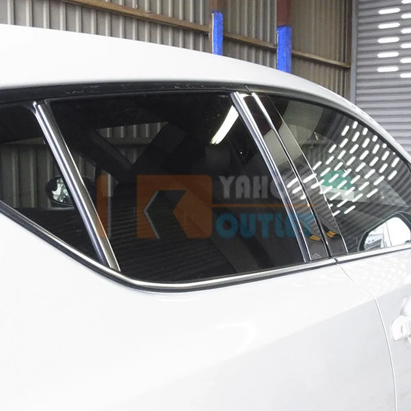 8 шт. крышка для автомобильного окна TOYOTA C-HR ZYX10/NGX50 нержавеющая сталь