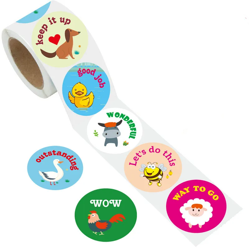 100pcs Jungle Animals Self Adhesive Sealing Sticker Labels Gift Bag Candy Dragee Box Packaging Baby Shower Baking Paper Stickers | Дом и сад