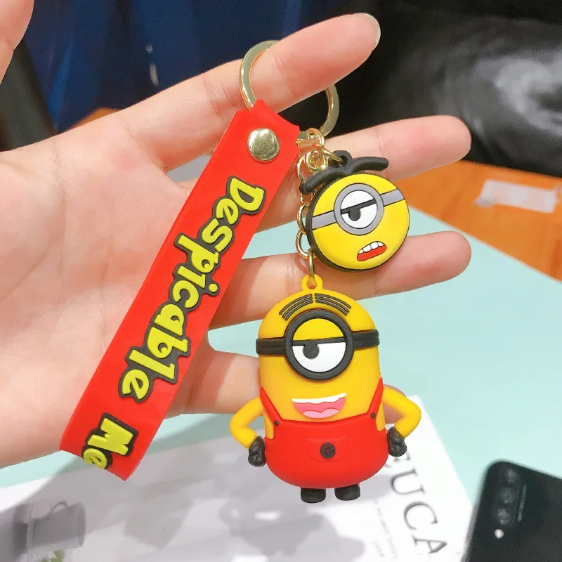 Мультипликационный брелок с миньонами из мультфильма Гадкий я мини-брелок для